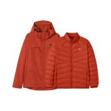 Розовый, красный - мужской (подмышечная молния, версия, гусиный пух, подкладка)