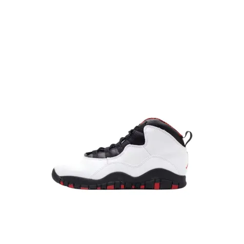 Jordan Air Джордан 10 MID Топ Детские Баскетбольные кроссовки Белый Детские Возраст 3-7 лет