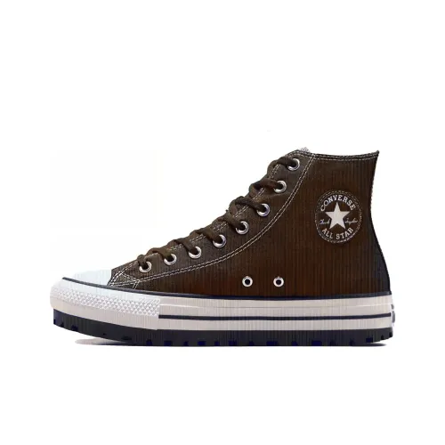 Converse Chuck Taylor All Star Устойчивые к истиранию амортизаторы Высокие кеды Унисекс Коричневый