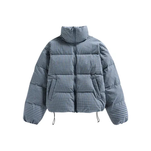 BOTH PLAY Синий Клетка Унисекс Пуховики