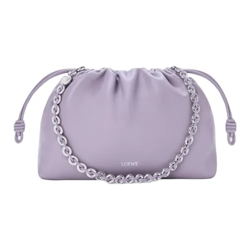 LOEWE Flamenco Nappa Sheepskin Сумка через плечо Medium Женская Серый Фиолетовый