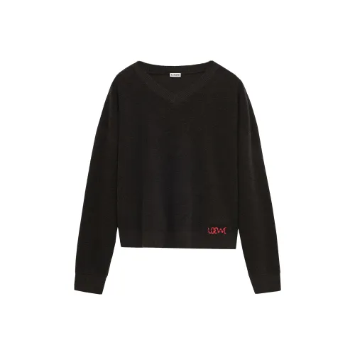 LOEWE Совместное издание Хаки зеленый Женские Свитера