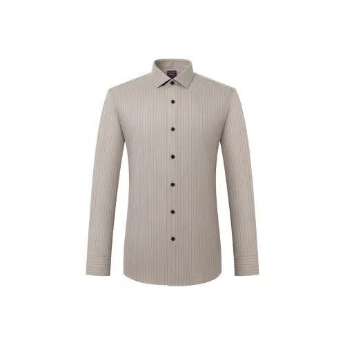 Camicissima Хаки-синий Полосы Полу-Французский Ожерелье-чокер Мужские Рубашки