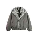 Серый Волчий Король (Хлопковый пуховик)