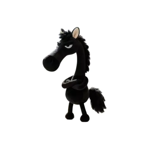 WADORN Heaven Sent Крутой черный Лошадь Плюшевый Подвеска 14 см Длина корпуса
