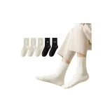 [5 пар] 3 Молочно-белый + 2 Темно-серый