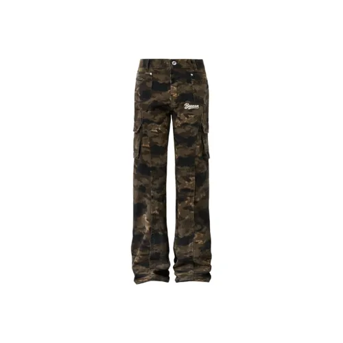 BAOZAN Камуфляж [С подарками съемный бренд этикетка] Унисекс Джинсы
