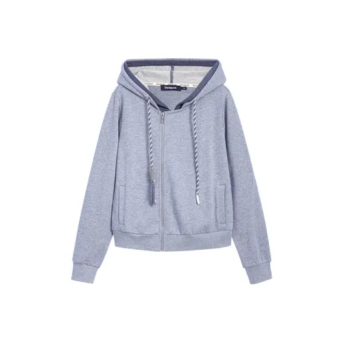 Desigual Светло-серые Женские Куртки