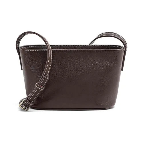 MILLIE'S Сумка через плечо из коровьей кожи стандартная женская кофейного красного цвета