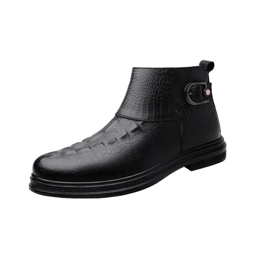 JHCZC Колено Высокая Мартин Ботинок Мужской