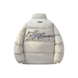 Айвори Белый Хлопковый пуховик