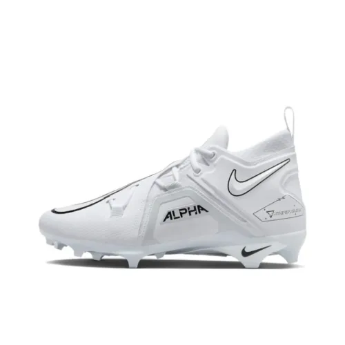 Nike Alpha Menace Pro 3 противоскользящие устойчивые к истиранию футбольные бутсы для мужчин белые