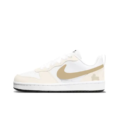 Nike Court Borough Cute Rabbit Сандалии Низкий Топ Детские Скейтбординг Белый Светлый Хаки Подростки