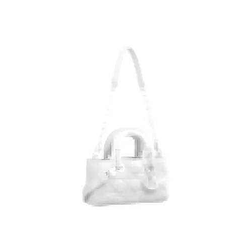 DIOR LADY D Joy Logo Label Crossbody Bag Mini Women's White