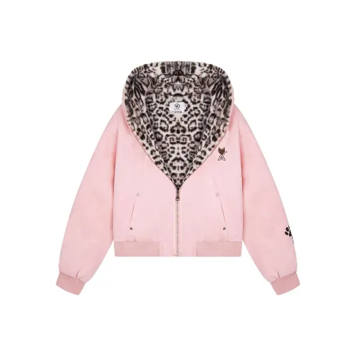 XIAOLIZI Pink Флисовая подкладка Женская Свитшот