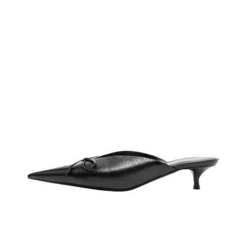 Balenciaga Домашние тапочки 4CM Женские Черные