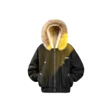 Черная куртка из хлопка "Гора Hawk"