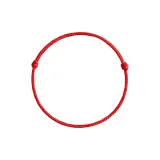 Браслет из красной нити 1,5 мм, Peaceful