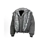 Серый пуховик "Волчий король"