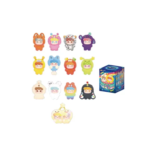 JIOUCHAOLE Q BAO Wave CLUB Collection Слепые коробки 1 Слепая коробка Целая коробка 12 шт