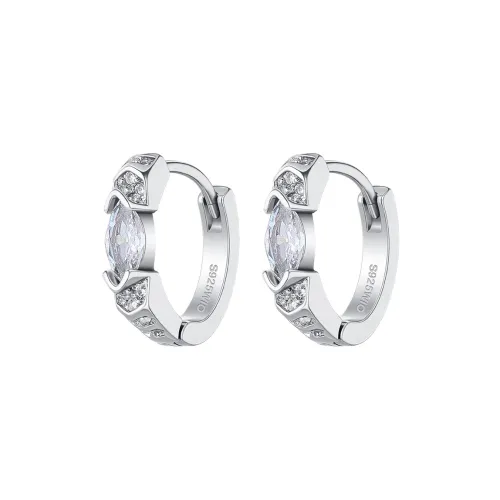 MISS XIA JWY Серьги из меди с серебряным покрытием унисекс