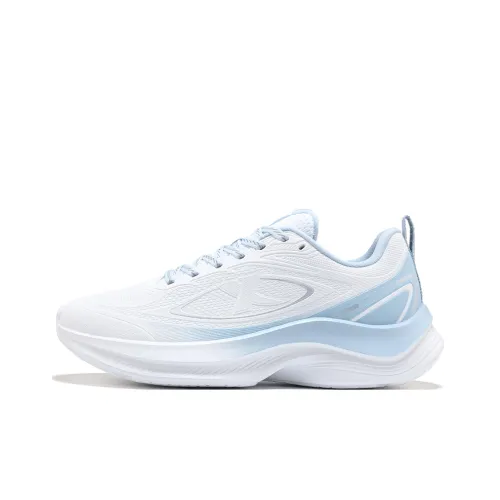 XTEP Hydrogen Wind Technology Амортизация Износостойкий Низкий Топ Повседневные Беговые кроссовки Женские Белые Синие