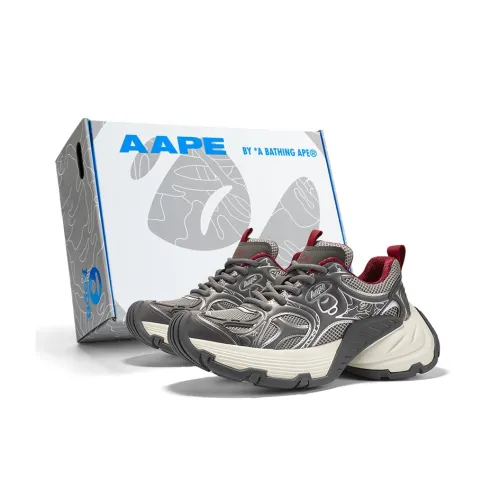 Aape Амортизация Покрытие Устойчивое к истиранию Низкий Топ Толстая подошва Мужские кроссовки