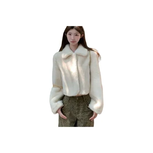 MORTEN SOLUM Белый [Утепленный] Женские меховые изделия