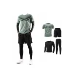 Флис Grass Зеленый Комплект (Длинный рукав, большемерный, рекомендуется выбирать размер меньше)