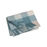 Небесный синий в клетку