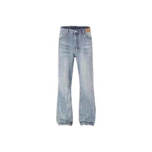 VNHP Blue Unisex Jeans VNHP Синий Унисекс Джинсы