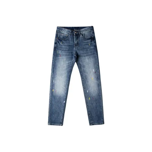 JIKENDI Blue Men's Jeans JIKENDI Синий Мужские Джинсы