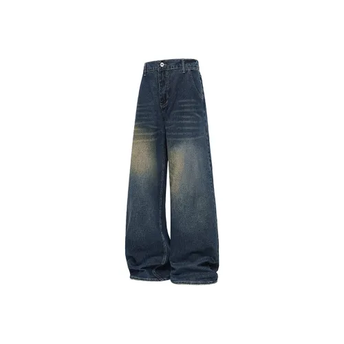 Cotton Gene Синий Унисекс Джинсы