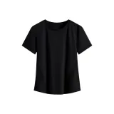 Чёрный, короткий рукав