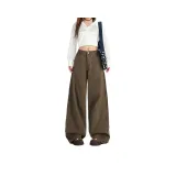 Кофейный коричневый с флисовой подкладкой [удлиненные брюки], длина тела более 5,4 футов