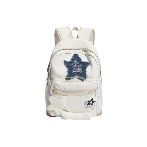 BUBM Холст Рюкзак Стандартный Женская Белый