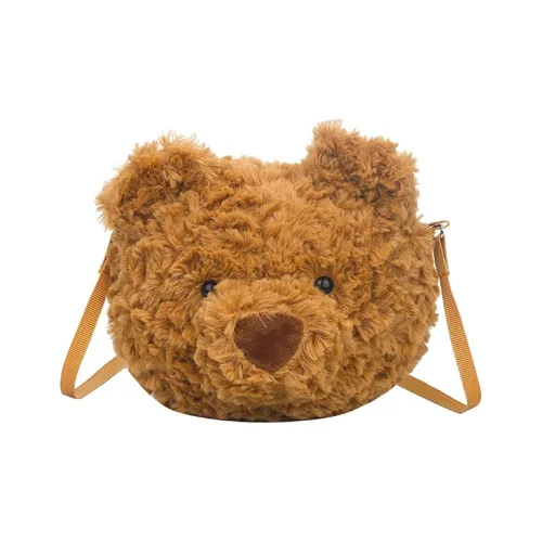 CAREELL Плюшевая сумка через плечо стандартная женская темно-коричневая