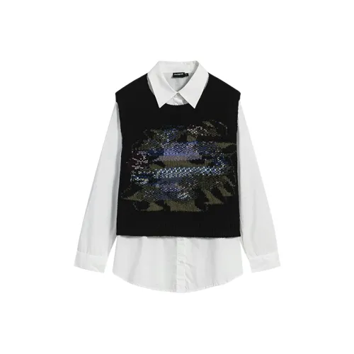 Desigual Белые Женские Рубашки