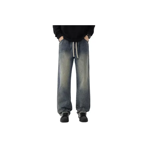 LANGYAGU Мужские Джинсы