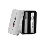 Железная коробка, серебряная полоса, большой, открытый, набор из 2 предметов