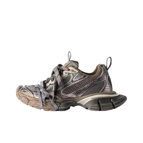 Balenciaga 3XL Низкий Топ Толстая Подошва Кроссовки Мужские Коричневые Черные