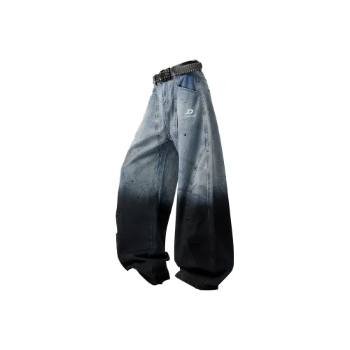 DAREASY Градиент Синий Унисекс Джинсы