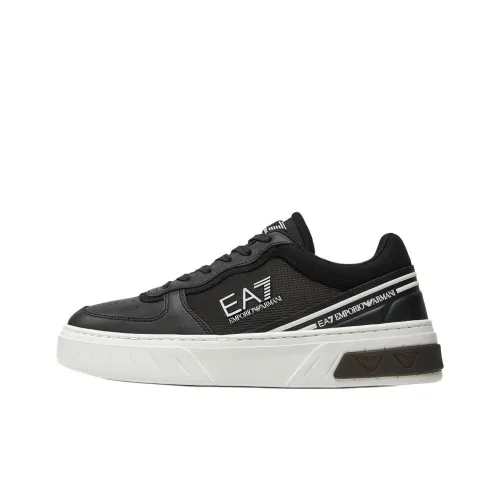 EMPORIO ARMANI EA7 Low Топ Скейтборд Кроссовки Мужские Черные