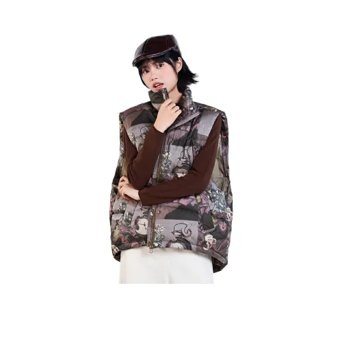 MUGUOGUOMU Зимний жилет свободный крой женский