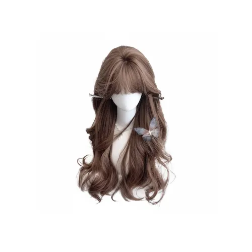 Gentle Welcome Перука Женская Длинные Волосы Natural Sweet Style Искусственные Волосы Мед Конопля Loose Большая Волна Полная Перука