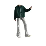 Дымчатый серый [Тонкая версия, расклешенный, эластичный, улучшенный]