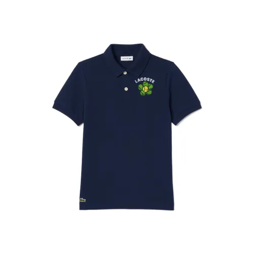 LACOSTE Collaboration 166 Морской Синий KIDS Поло
