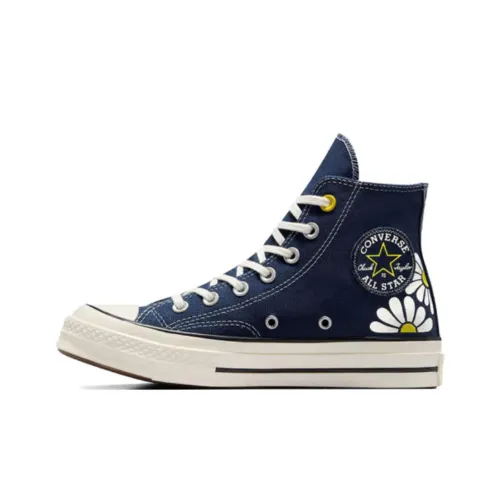 Converse Chuck Taylor Износостойкие Высокие Кеды Женские Синие Белые
