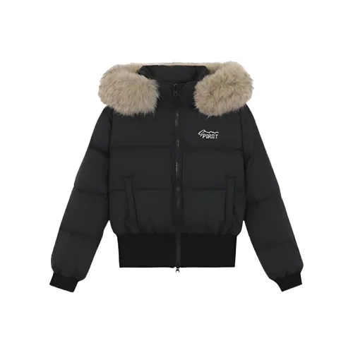 EFCR Черный Женские пуховики