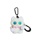 Розовый Белый Шарф Белый Кот